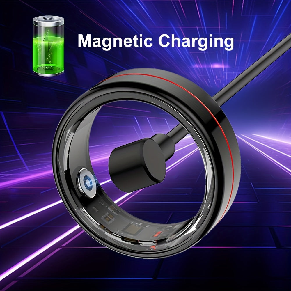 Youth Demon Smart Ring with 5ATM High Quality, Touch Screen, Lightweight Design, and Modern Look. Ideal for Business, Sports and Other Occasions, with Various Sports Modes. A Great Gift for Friends and Family.