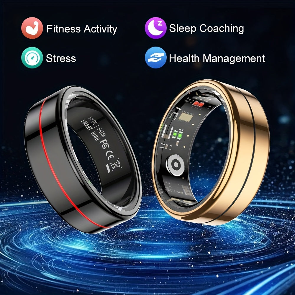 Youth Demon Smart Ring with 5ATM High Quality, Touch Screen, Lightweight Design, and Modern Look. Ideal for Business, Sports and Other Occasions, with Various Sports Modes. A Great Gift for Friends and Family., Daily Wearable Tech, Fitness Tracker,