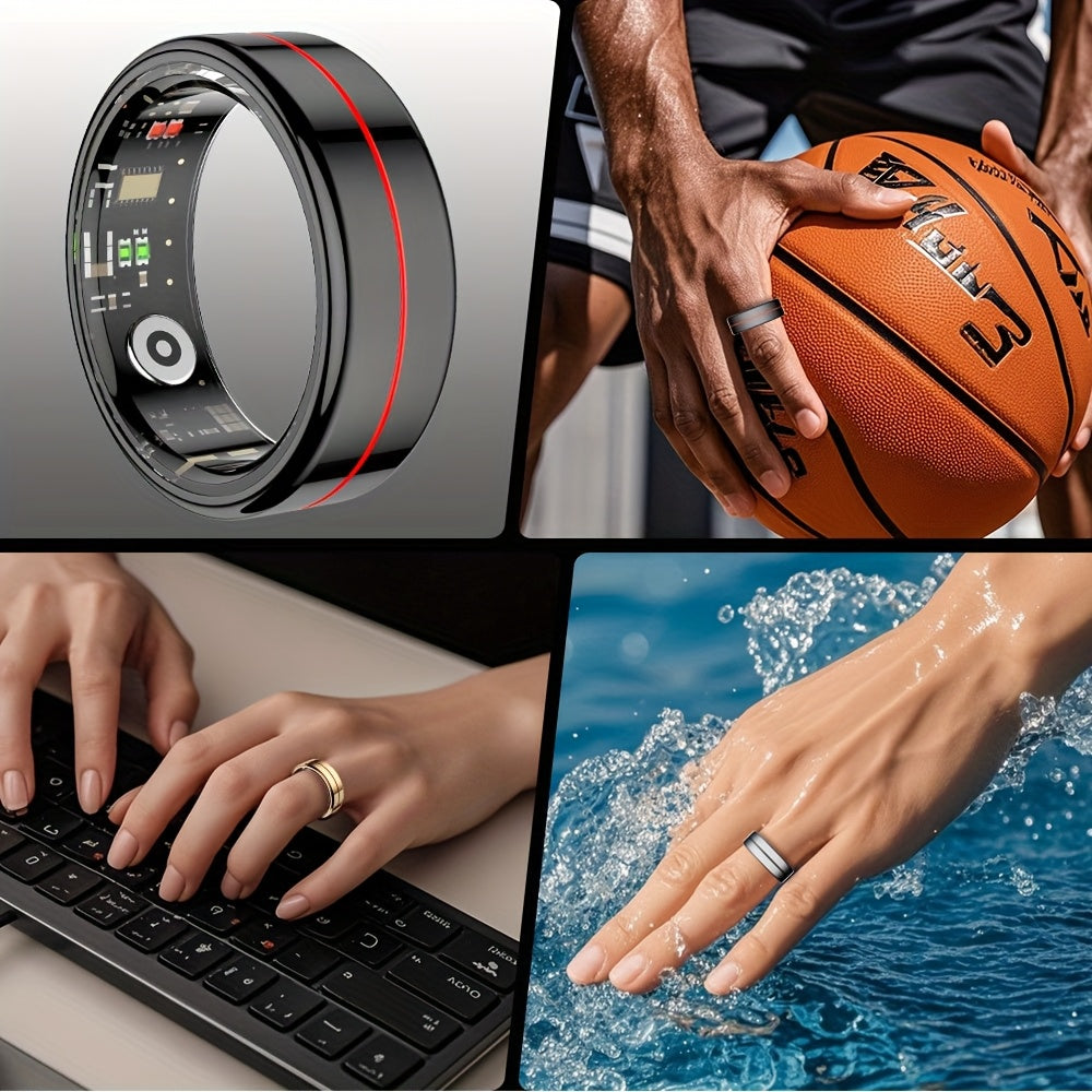 Youth Demon Smart Ring with 5ATM High Quality, Touch Screen, Lightweight Design, and Modern Look. Ideal for Business, Sports and Other Occasions, with Various Sports Modes. A Great Gift for Friends and Family., Daily Wearable Tech, Fitness Tracker,