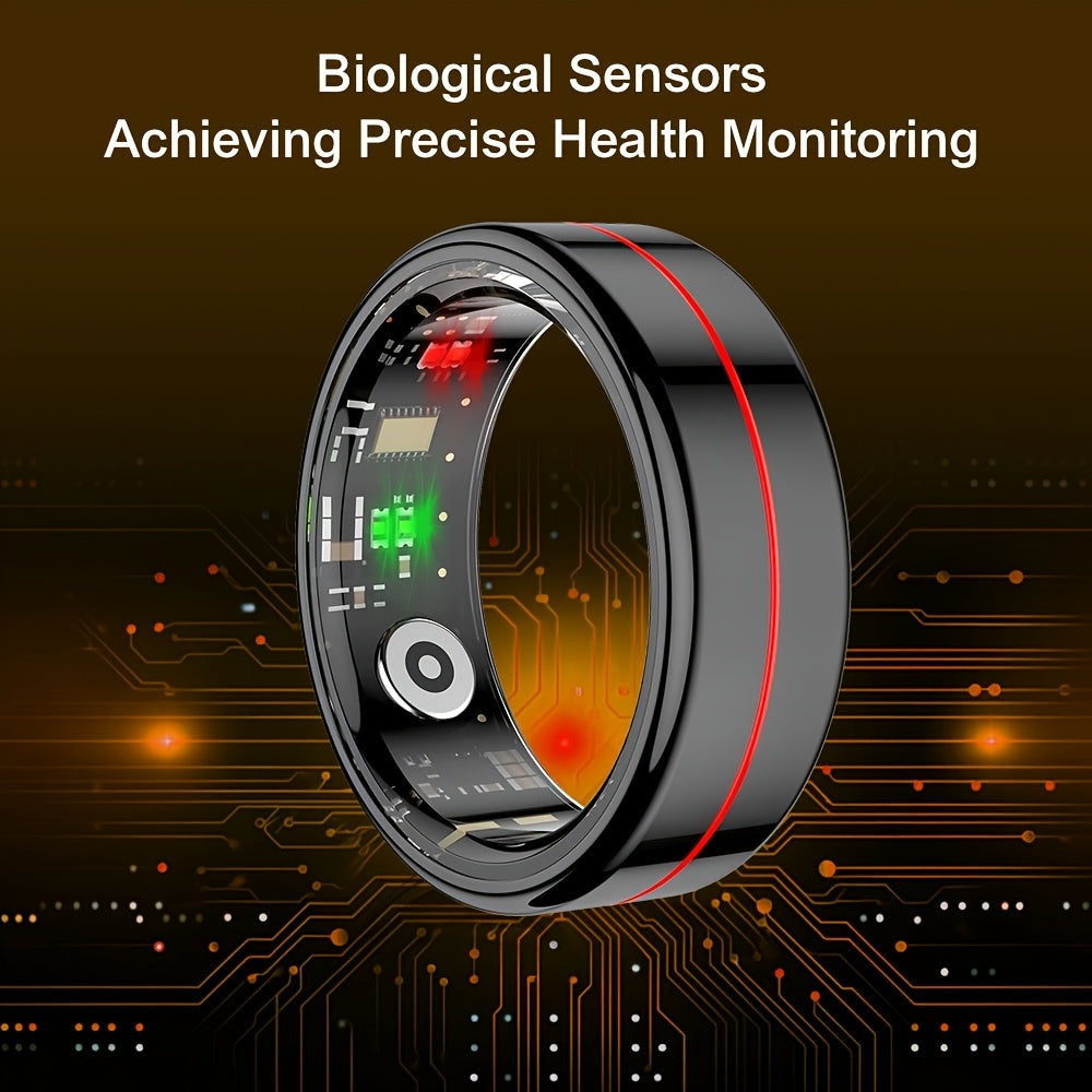 Youth Demon Smart Ring with 5ATM High Quality, Touch Screen, Lightweight Design, and Modern Look. Ideal for Business, Sports and Other Occasions, with Various Sports Modes. A Great Gift for Friends and Family.